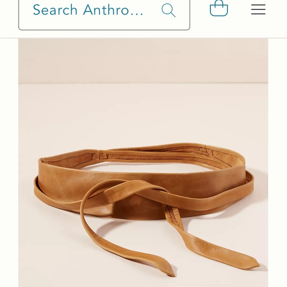 Anthropologie ADA wrap leather belt
